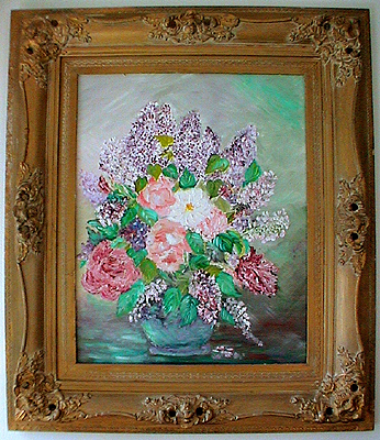 FRAMED and UNFRAMED OIL PAINTING